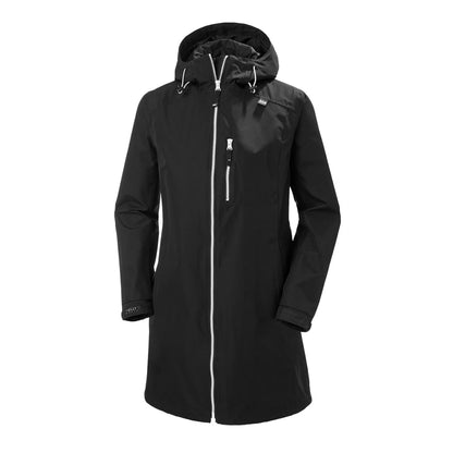 Helly Hansen W Long Belfast Jacket Shells in Black Color