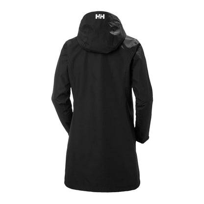Helly Hansen W Long Belfast Jacket Shells in Black Color