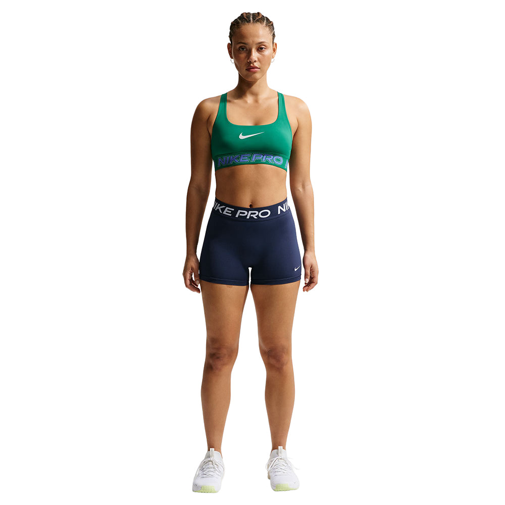 Nike Pro Mr 3In Biker Sh Shorts in Blue Color