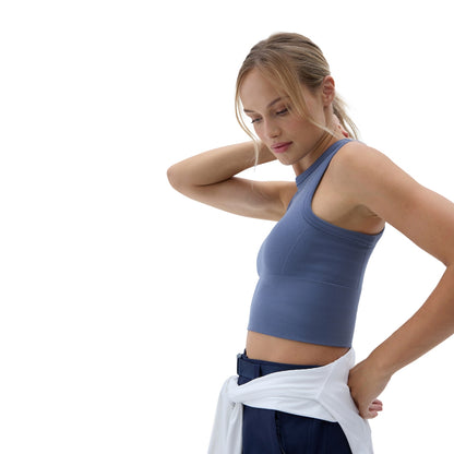 Halfdays Sunn Rackerback Top in Blue Color