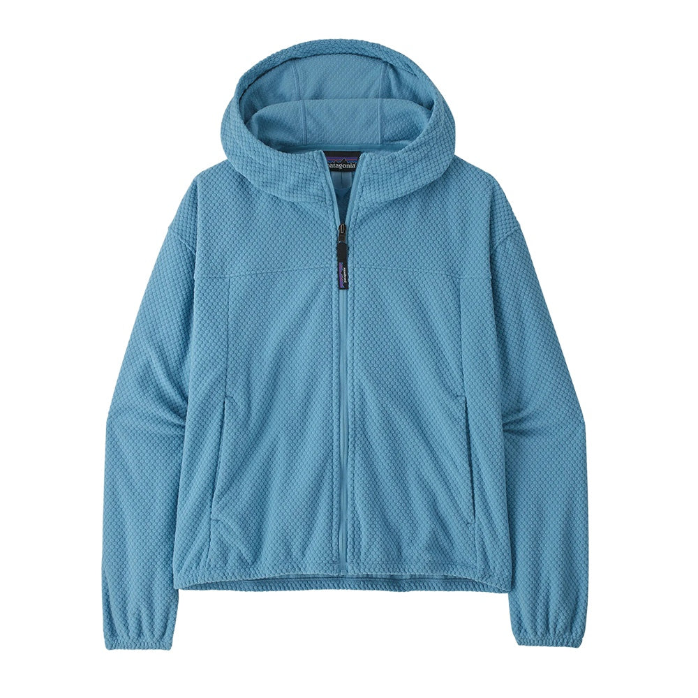 Patagonia W'S Textured Fleece Hood Midlayer in Blue Color