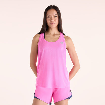 New Balance W Athletics Tank Tops in Pink Color