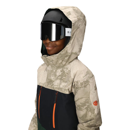 686 Outerwear Kids Geo Insulated Jk Skiing & Snowboarding Jackets in White Color
