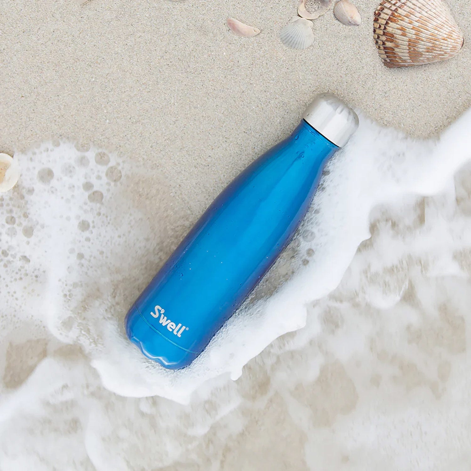 S'Well Ocean Blue 17 Oz Bottle Water Bottles in Blue Color