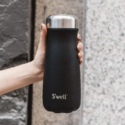 S'Well Onyx Traveler 16 Oz Water Bottles in Black Color