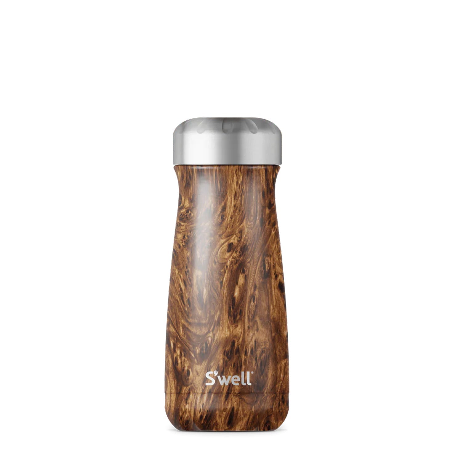 S'Well Teakwood Traveler 16 Oz Water Bottles in Brown Color