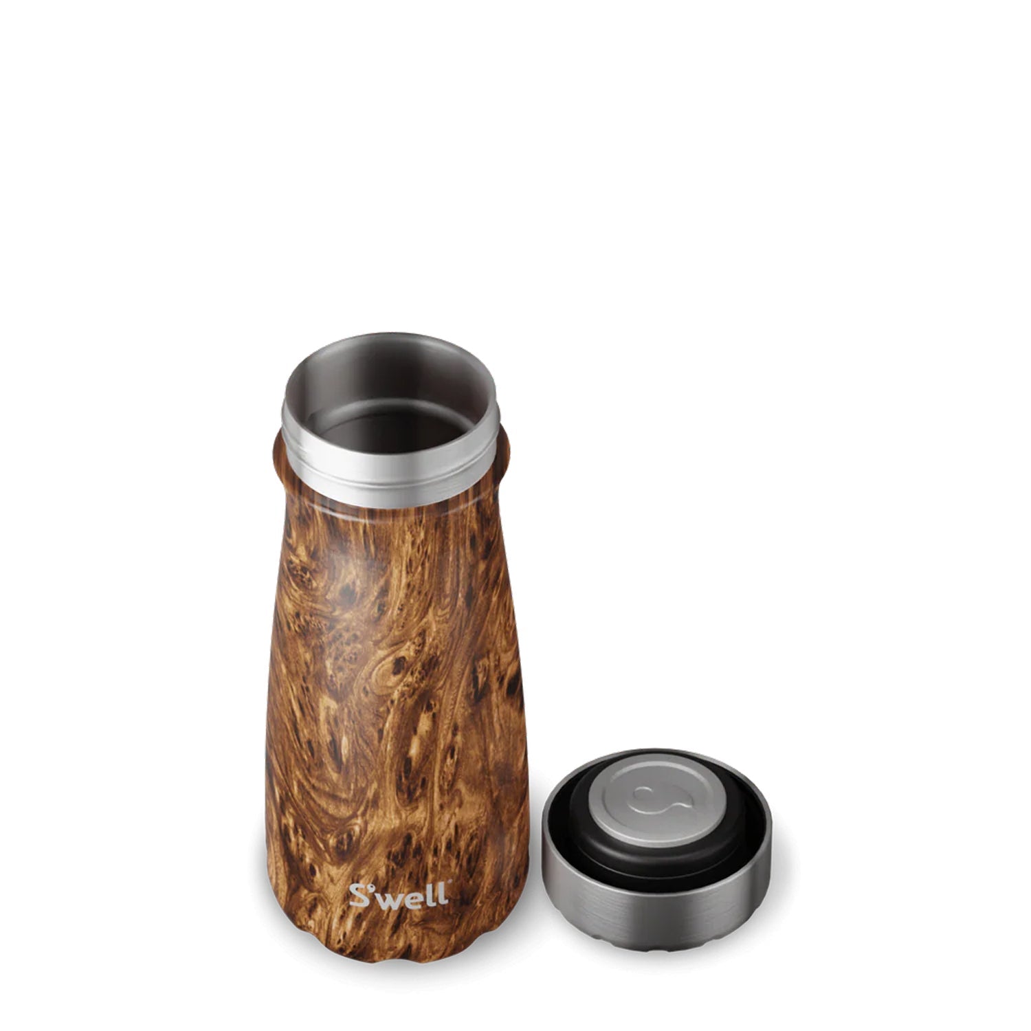 S'Well Teakwood Traveler 16 Oz Water Bottles in Brown Color