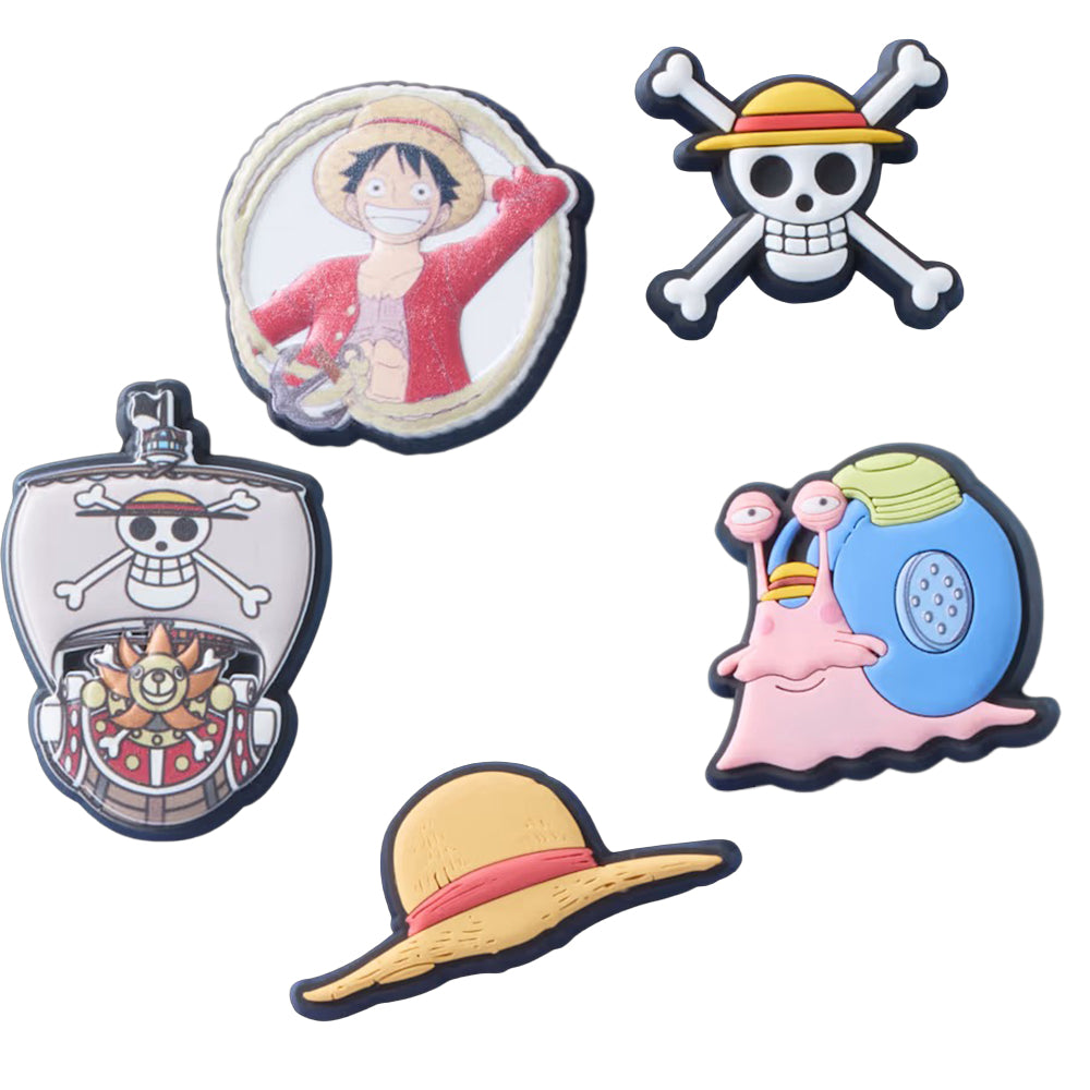 Crocs One Piece Luffy 5Pck Footwear Accessories in No Color