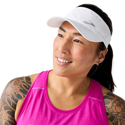 Brooks Journey Visor Hats in White Color