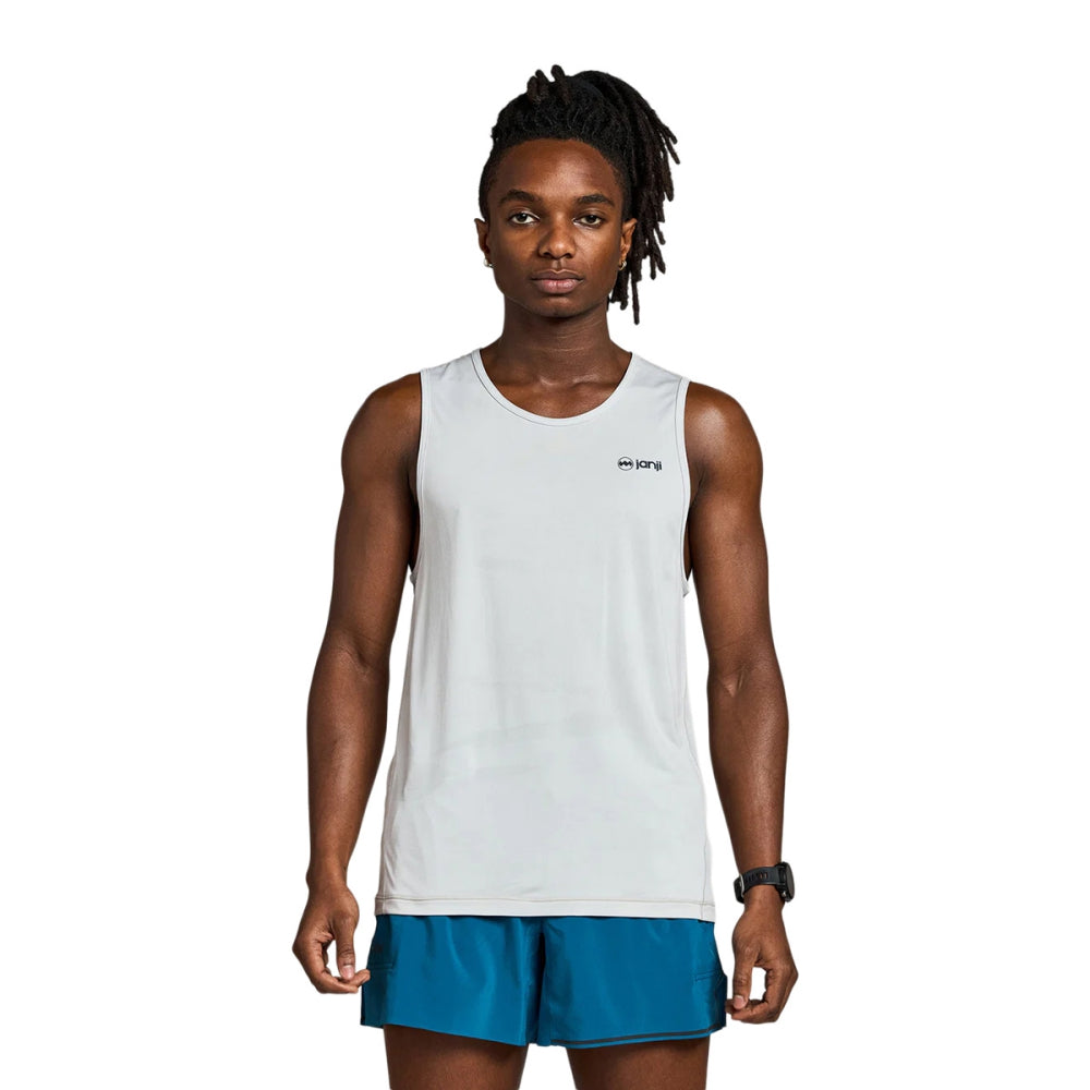 Janji M Run All Day Tank Tops in Blue Color
