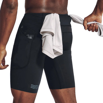Janji M 8In Trail Half Tight Shorts in Black Color