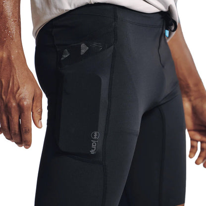 Janji M 8In Trail Half Tight Shorts in Black Color