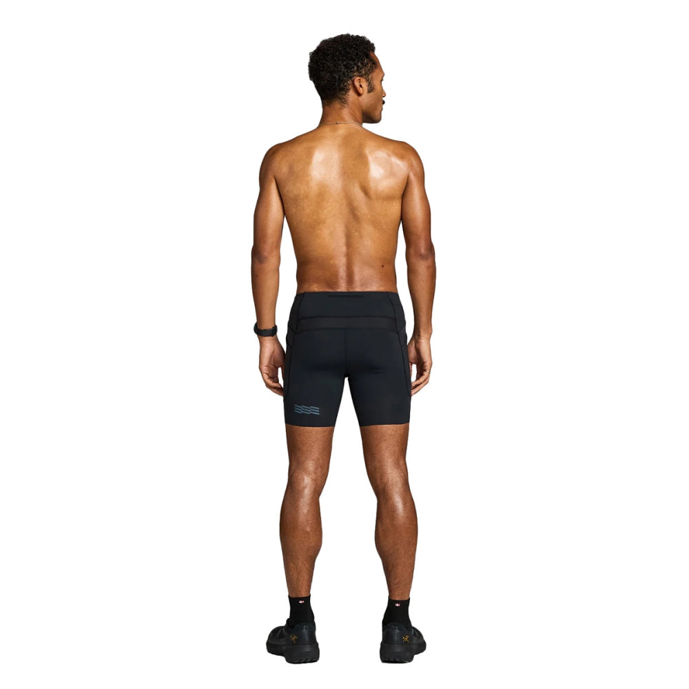 Janji M 6In Trail Half Tight Shorts in Black Color