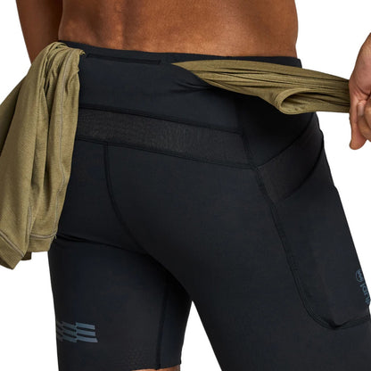 Janji M 6In Trail Half Tight Shorts in Black Color