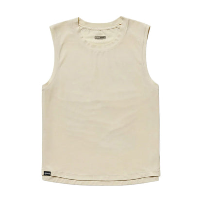 Janji W Circa Daily Muscle Tan Tops in White Color