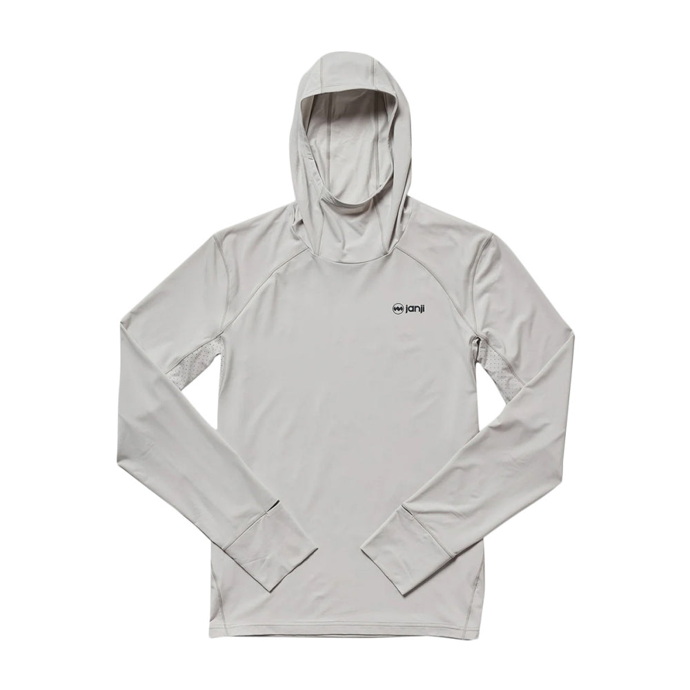 Janji M Sunchaser 50 Hooded Ls Tops in Blue Color
