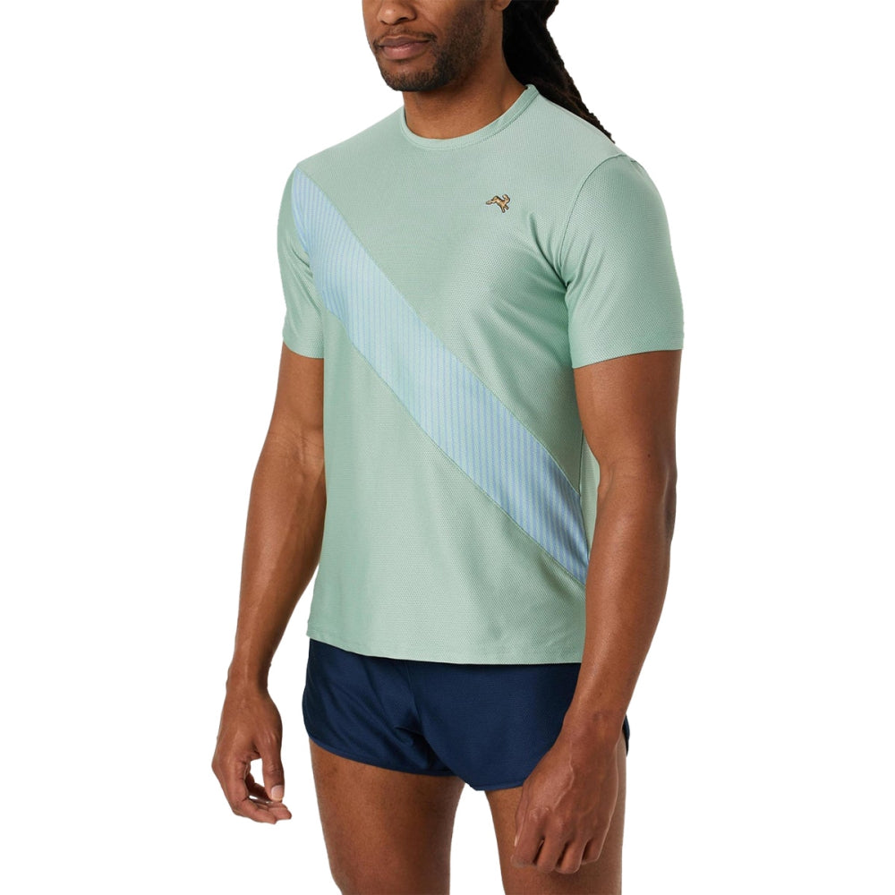 Tracksmith M Van Cortlandt Tee Tops in Green Color