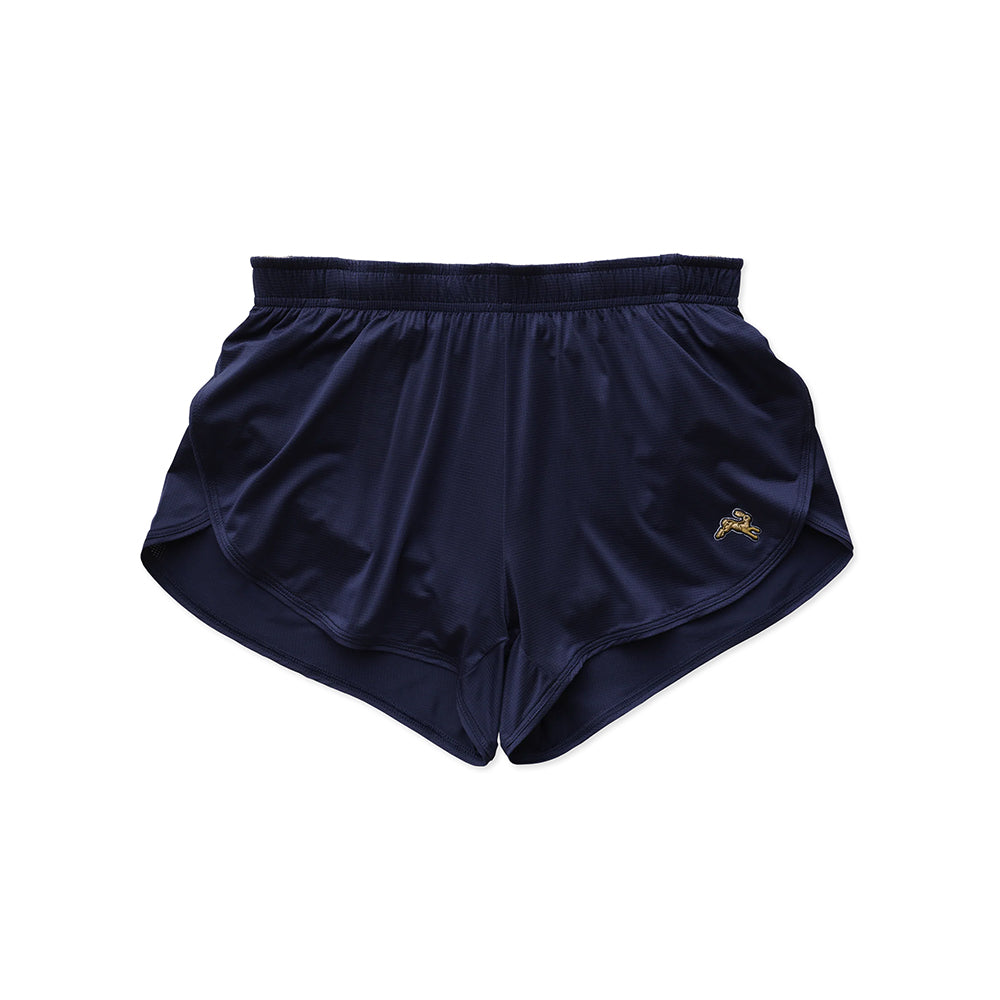 Tracksmith Twilight Split Shorts in Blue Color