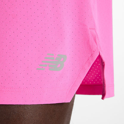 New Balance Rc Short 5 Shorts in Pink Color
