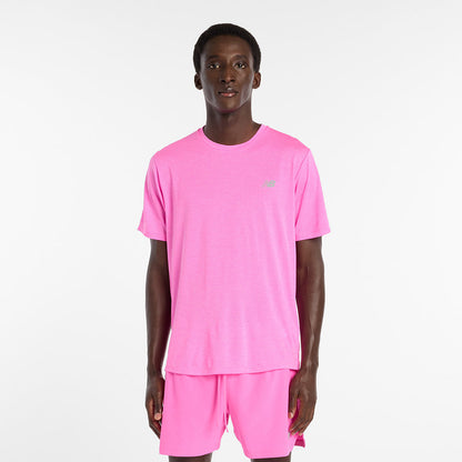 New Balance M Athletics Tshirt Tops in Pink Color