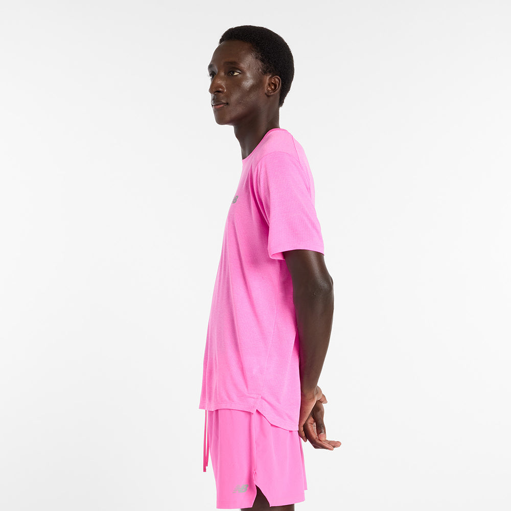 New Balance M Athletics Tshirt Tops in Pink Color