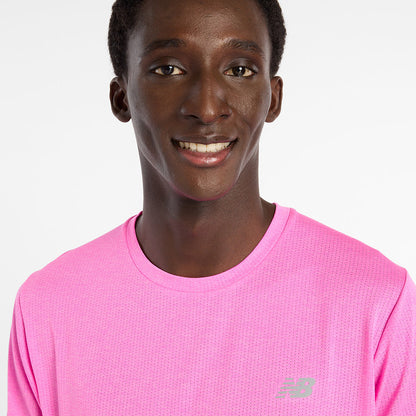 New Balance M Athletics Tshirt Tops in Pink Color