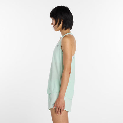 New Balance W Athletics Tank Tops in Green Color