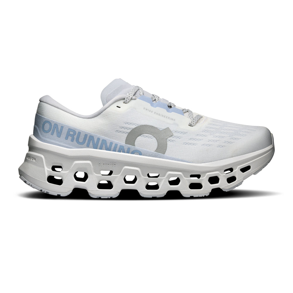 On W Cloudmonster 3 Running Shoes in White Color
