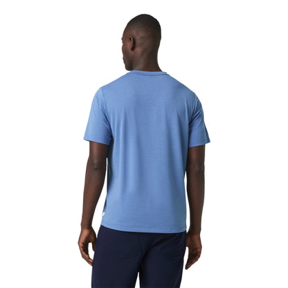 Vuori Current Tech Tee Tops in Blue Color