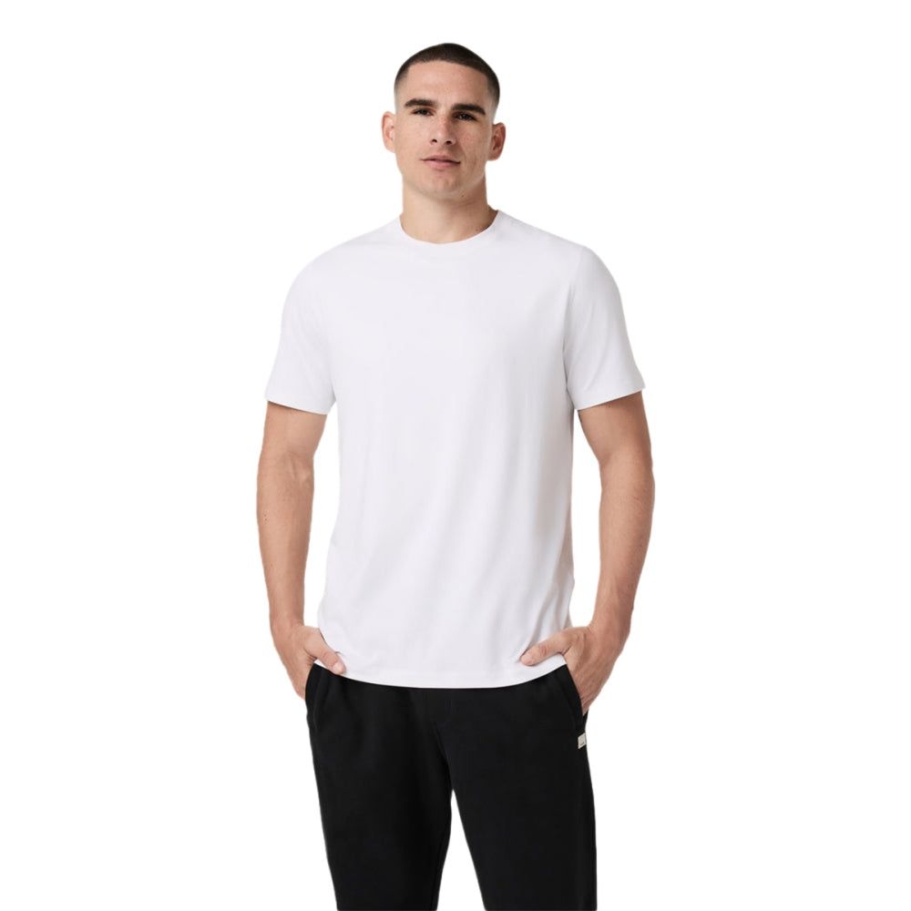 Vuori short sleeve Ponto Performance Tee Tops in White Color