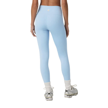 Vuori Inversion Rib Legging Tights in Blue Color