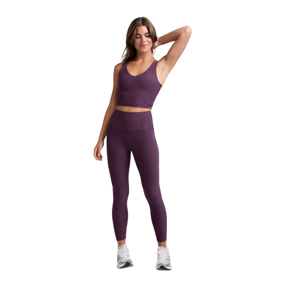 Beyond Yoga Sd Good Day Cropped Tank Tops in Purple Color