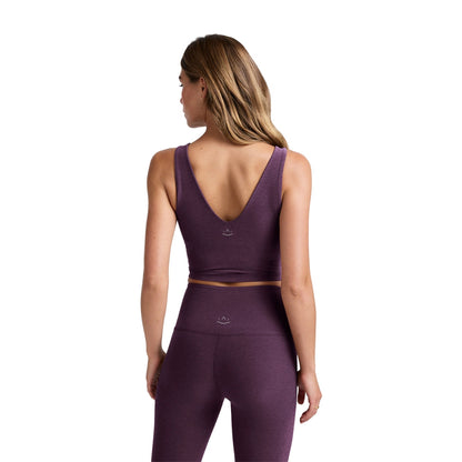 Beyond Yoga Sd Good Day Cropped Tank Tops in Purple Color