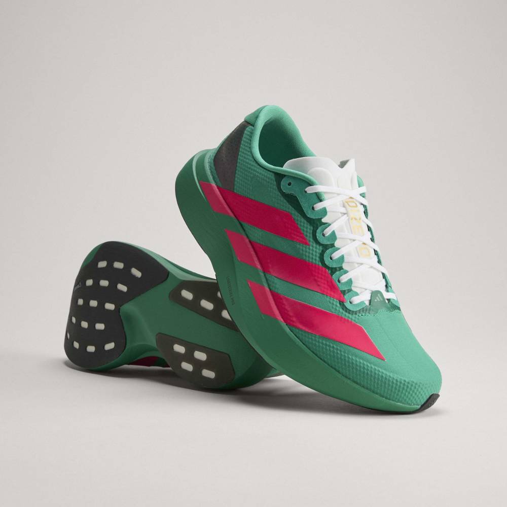 Adidas M Adizero Evo SL Mexico Running Shoes in Green Color