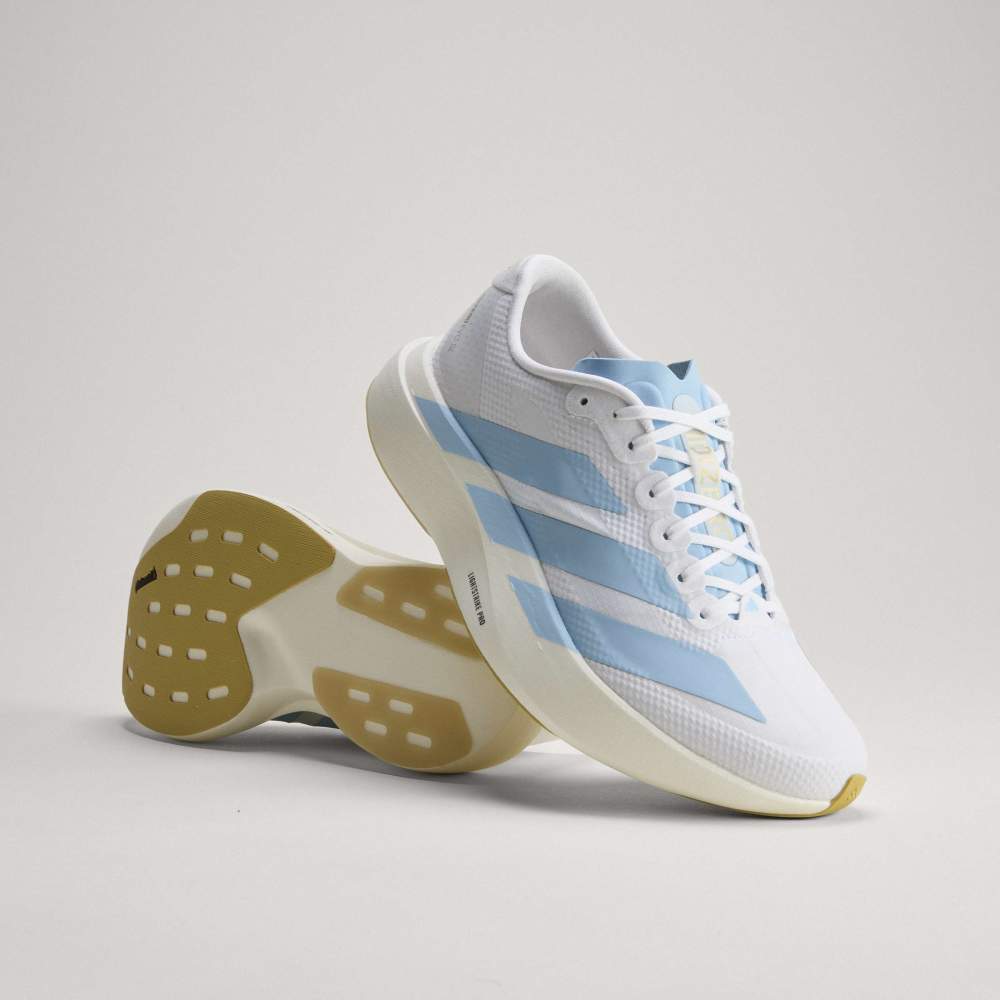 Adidas Adizero Evo SL Woven Arg Running Shoes in White Color