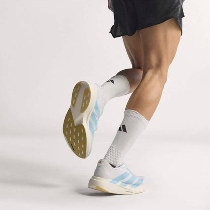 Adidas M Adizero Evo SL Woven A Running Shoes in White Color