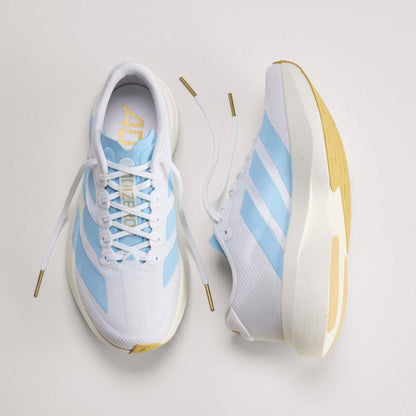 Adidas M Adizero Evo SL Woven A Running Shoes in White Color