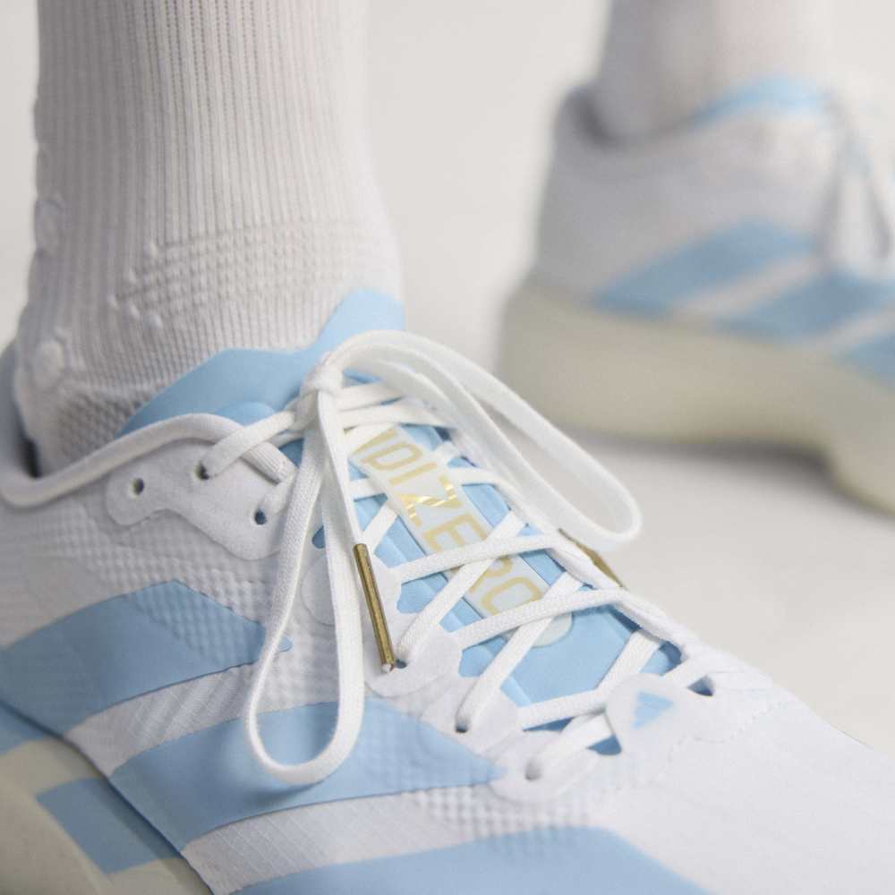 Adidas M Adizero Evo SL Woven A Running Shoes in White Color