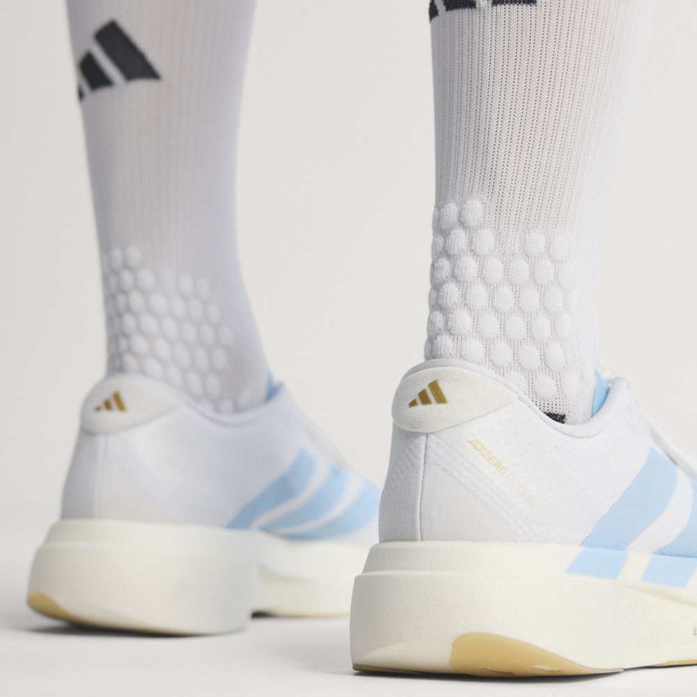 Adidas M Adizero Evo SL Woven A Running Shoes in White Color