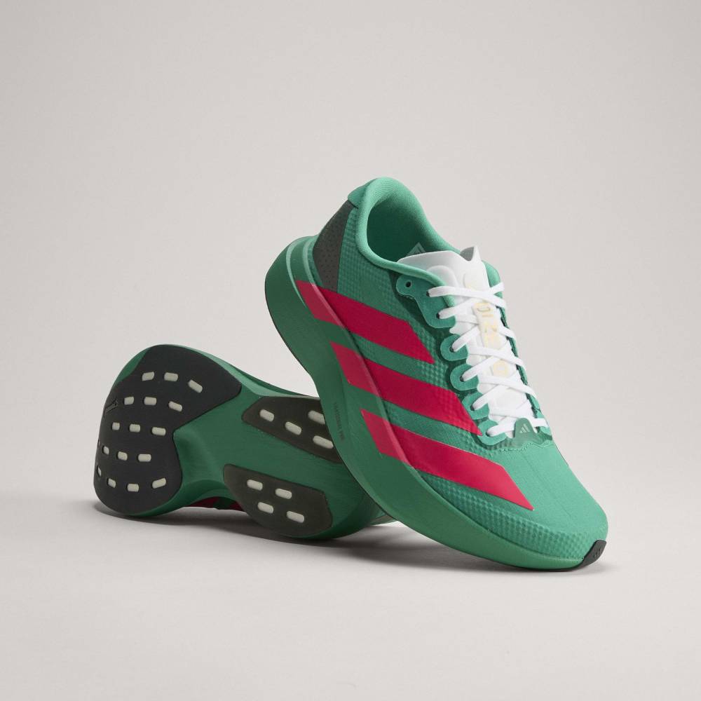 W ADIZERO EVO SL WOVEN M | COUGRN/LUC – Paragon Sports