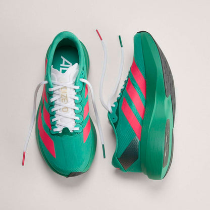 Adidas W Adizero Evo SL Woven M Running Shoes in Green Color