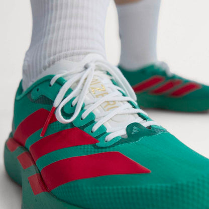 Adidas W Adizero Evo SL Woven M Running Shoes in Green Color