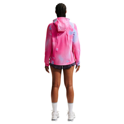 Nike W Nk Swift Rpl Pkbl Jkt Running Jackets in Blue Color