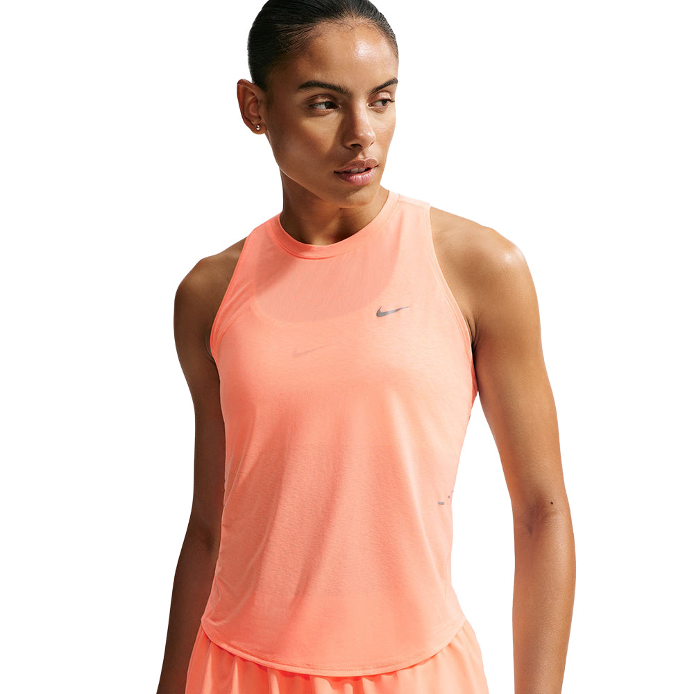 Nike W Breathe Swift Run Tank Tops in Orange Color