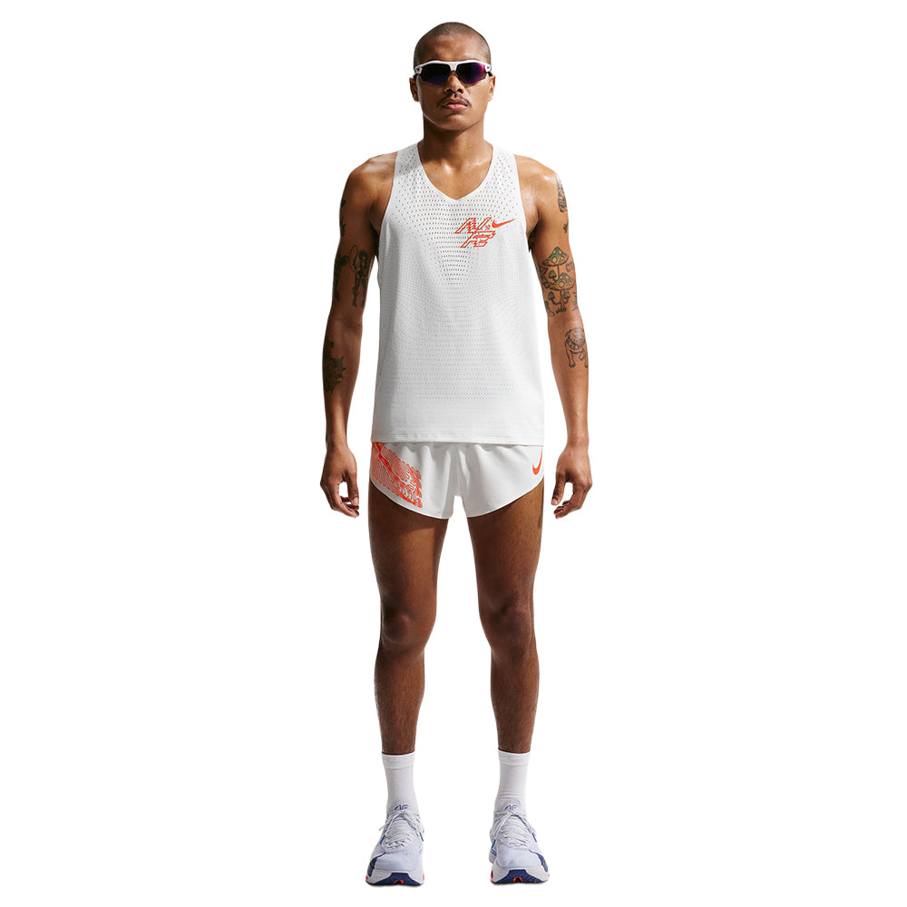 Nike M Aeroswift Adv Run Sing Tops in White Color