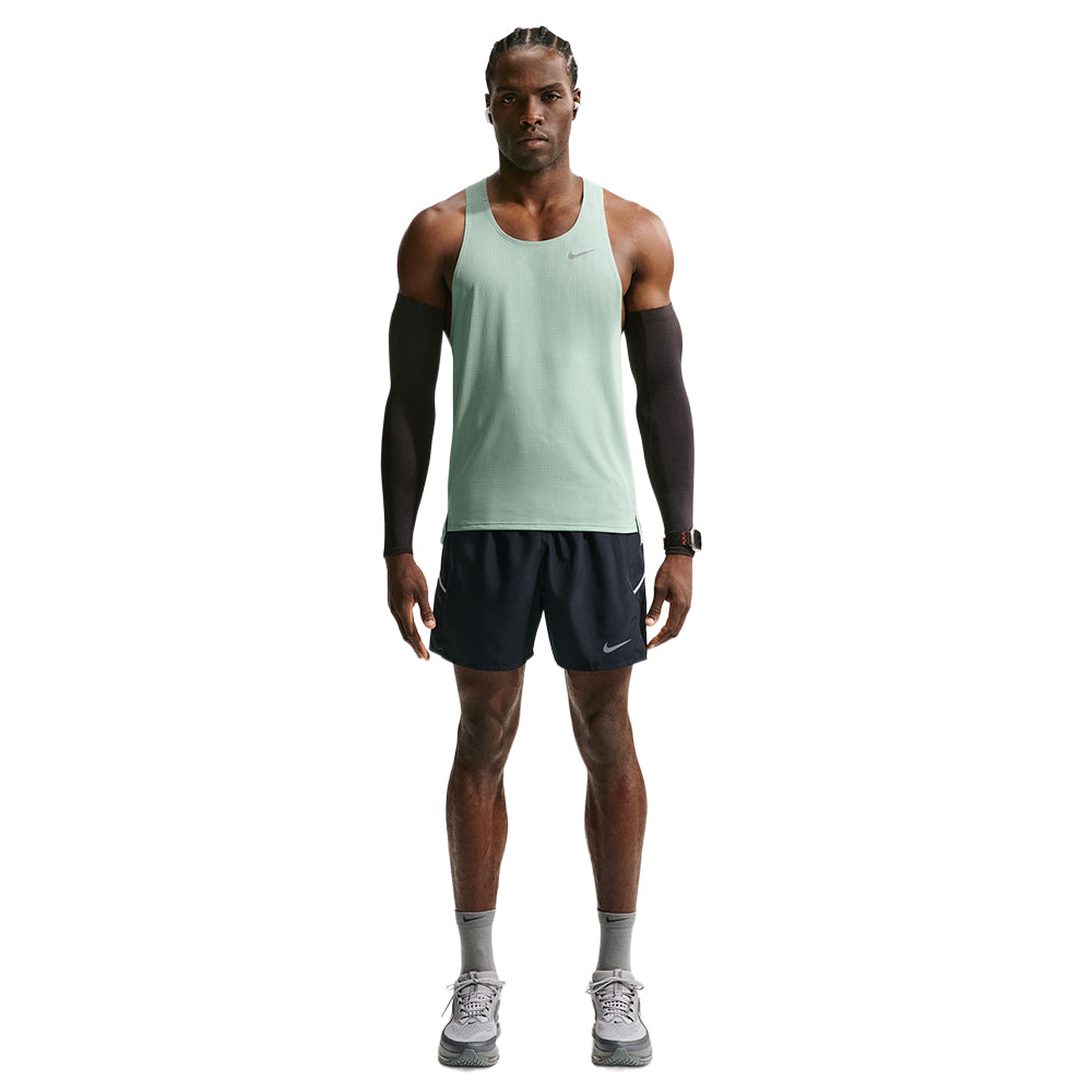 Nike M Fast Singlet Tops in Green Color