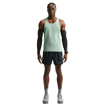 Nike M Fast Singlet Tops in Green Color