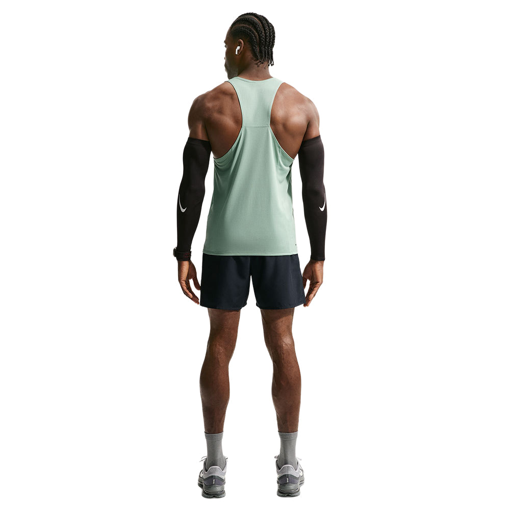 Nike M Fast Singlet Tops in Green Color