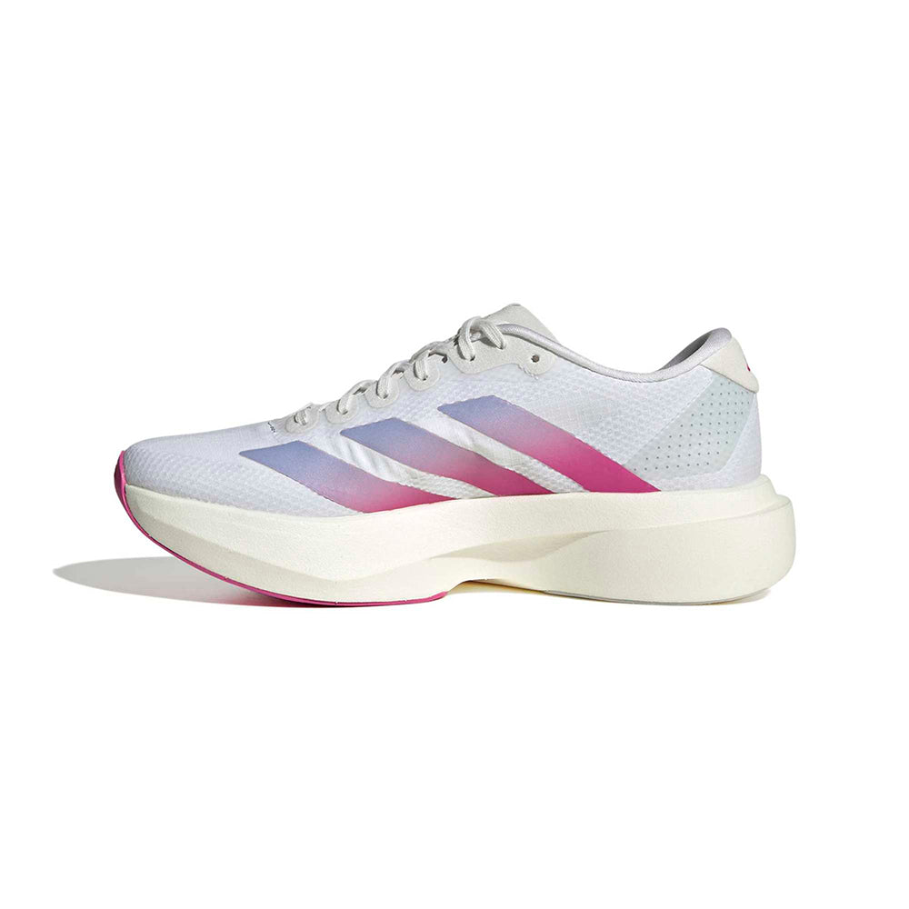 Adidas W Adizero Evo SL Woven Running Shoes in White Color