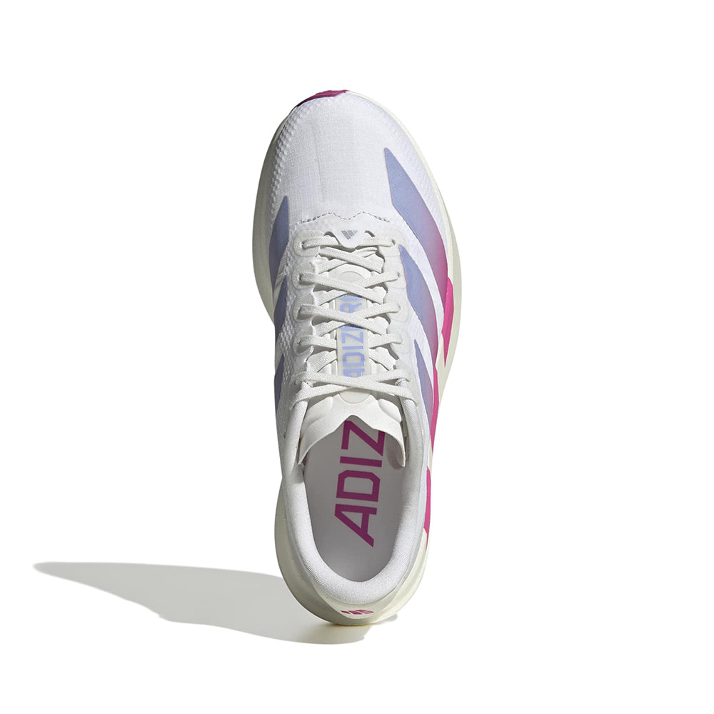 Adidas W Adizero Evo SL Woven Running Shoes in White Color